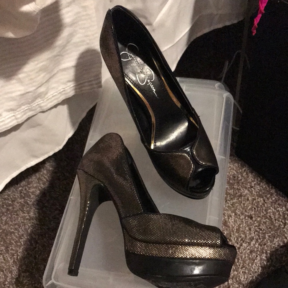 Gold heels